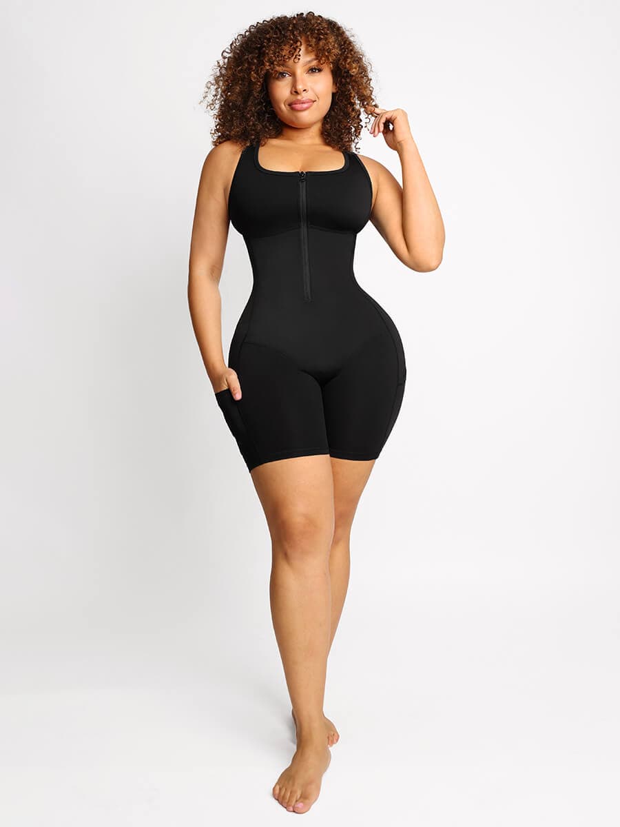 Faja Reductora Deportiva con Bolsillos - Body Moldeador